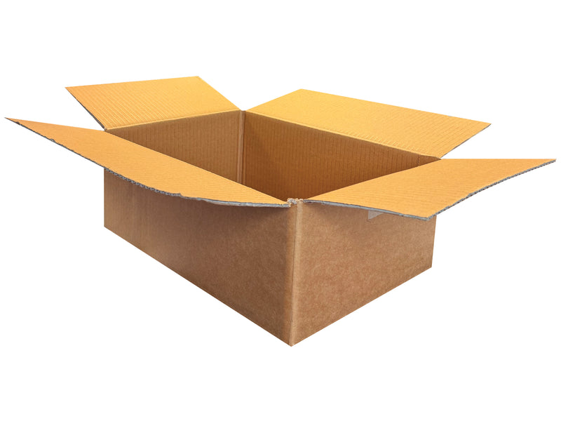 A 380mm x 260mm x 142mm plain carton