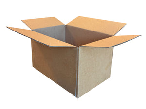 Plain carton measuring 229mm x 153mm x 127mm