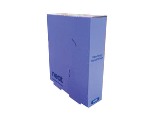 Surplus box originally printed for foaming hand wash, in a purple colour