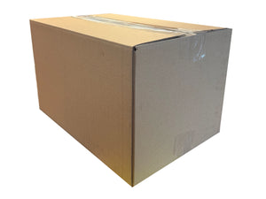 Sealed cardboard box, measuring 620mm x 384mm x 371mm