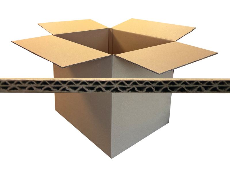Box with an image of the strong double wall fluting