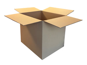 A strong double wall cardboard box measuring 470mm x 384mm x 411mm