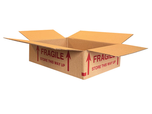 New Printed Strong Single Wall Box - 335mm x 226mm x 88mm