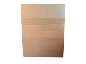 Corrugated cardboard layer card measuring 1200mm x 800mm