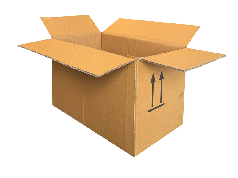 A strong double wall box measuring 430mm x 246mm x 250mm