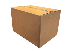 A closed box, measuring 560mm x 420mm x 400mm