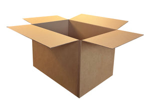 A strong single wall box measuring 560mm x 420mm x 400mm