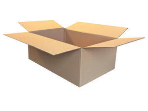 A new cardboard box, measuring 535mm x 360mm x 200mm