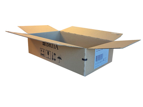 Used Printed Strong Single Wall Box - 498mm x 292mm x 118mm