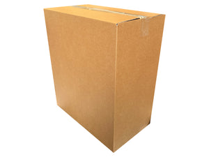 Tall cardboard box with dimensions of 455mm x 255mm x 515mm