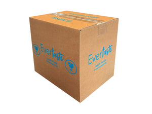 Cardboard box with Evertaste branding