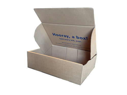 New Printed Strong Single Wall Box - 300mm x 200mm x 100mm