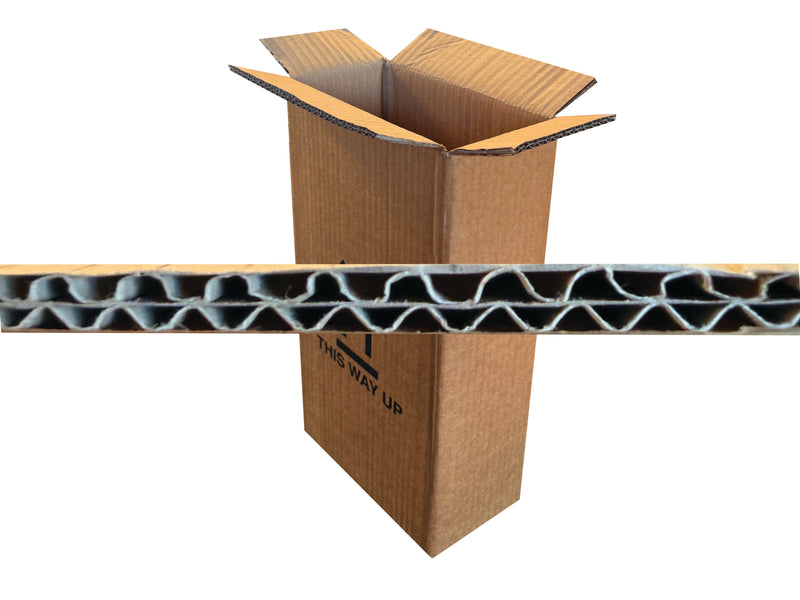 double wall corrugation with box behind