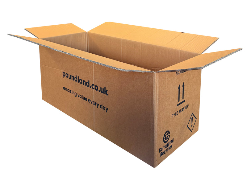 A printed box measuring 740mm x 300mm x 313mm