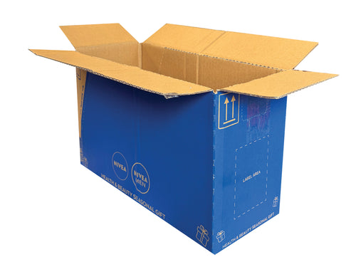 Used Printed Single Wall Box - 330mm x 154mm x 200mm
