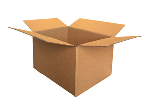 Plain cardboard box measuring 400mm x 295mm x 335mm