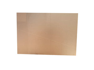 Single wall, corrugated layer pad measuring 680x560mm