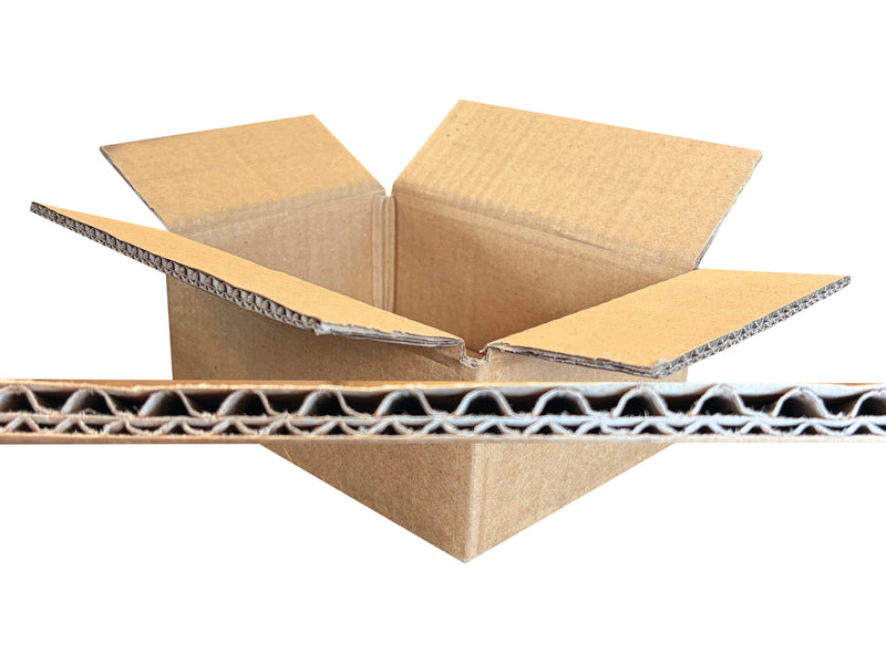 A small box measuring 180mm x 130mm x 60mm with an image of the double wall structure