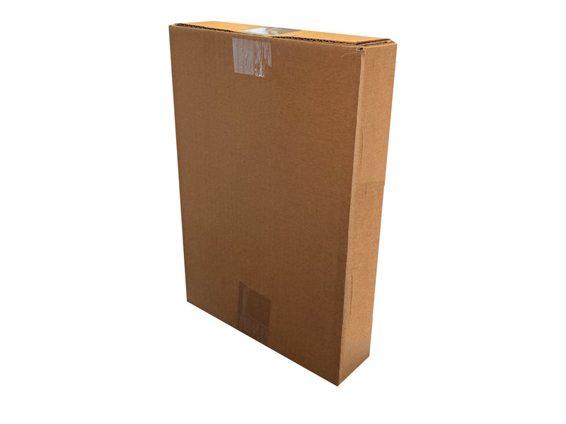 A brown cardboard box measuring 225mm x 65mm x 325mm