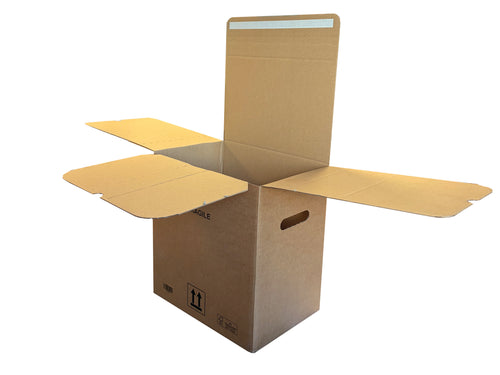 New Printed Strong Single Wall Box - 334mm x 229mm x 368mm