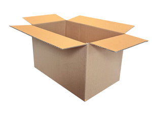 Small cardboard box measuring 268mm x 156mm x 162mm