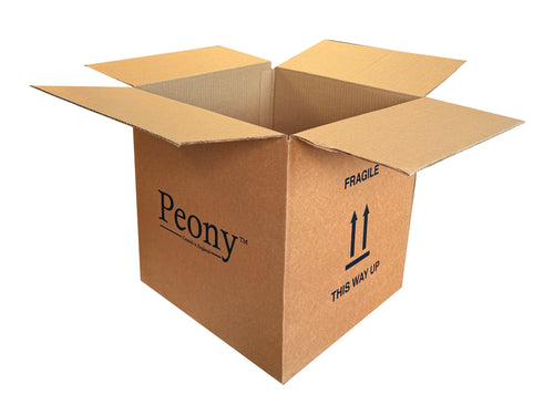 New Printed Strong Single Wall Box - 335mm x 335mm x 335mm