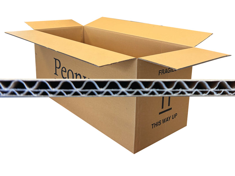 990mm x 390mm x 410mm Printed box with an image of the board flute