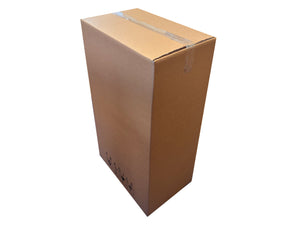 A 500mm x 310mm x 770mm box, sealed with clear tape