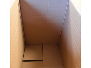 Image showing the three extra creases inside the cardboard box