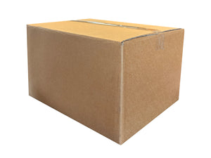 395mm x 315mm x 230mm Cardboard box on a white background