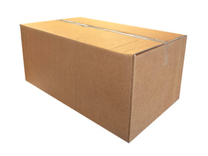 Brown 750mm x 450mm x 310mm cardboard box on a white background