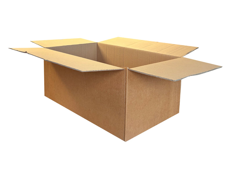 A 750mm x 450mm x 310mm cardboard box, in a double wall grade