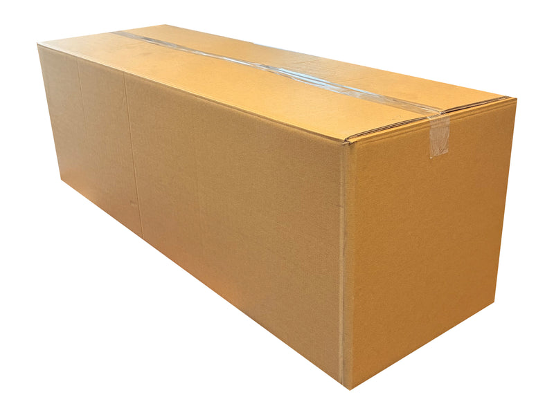 1230mm x 380mm x 380mm Cardboard box on a white background