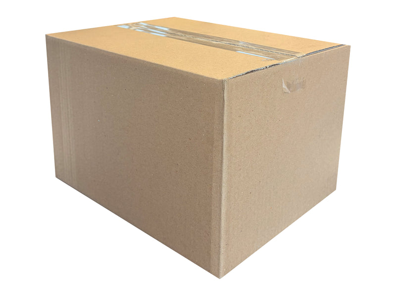 290mm x 227mm x 187mm Cardboard box on a white background