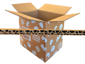 New Printed Strong Double Wall Box - 384mm x 284mm x 372mm
