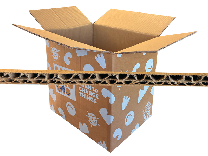 New Printed Strong Double Wall Box - 384mm x 284mm x 372mm