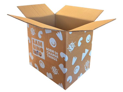 New Printed Strong Double Wall Box - 384mm x 284mm x 372mm