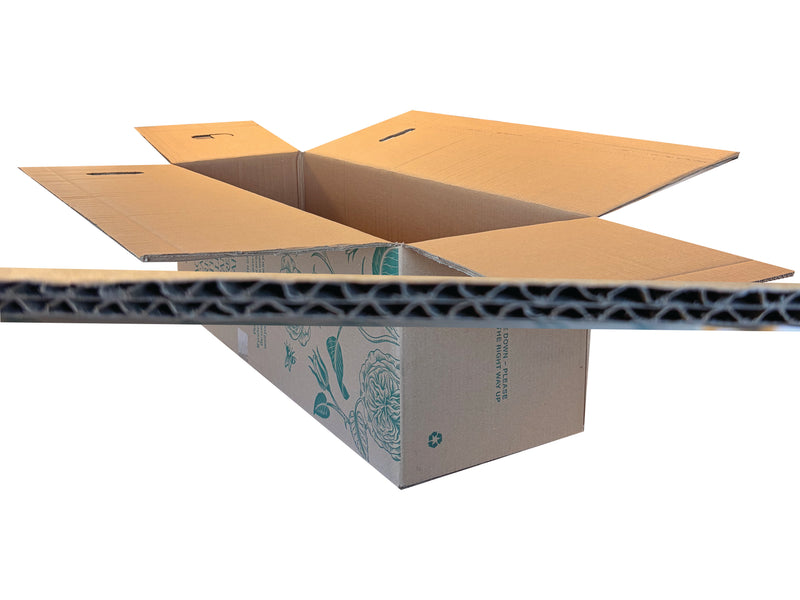 Plant box with an image of the board grade