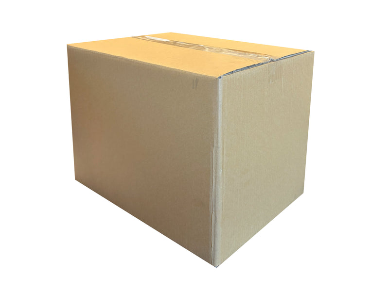 A 400mm x 305mm x 310mm packing box made using a strong double wall board