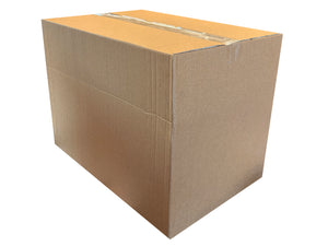 A closed cardboard packing box measuring 470mm x 315mm x 345mm