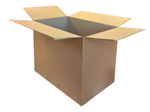 A plain packing box measuring 470mm x 315mm x 345mm