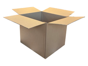 A 381mm x 330mm x 305mm single wall cardboard box