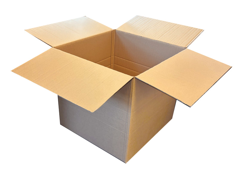 A heavy duty, double wall box measuring 600m cubed