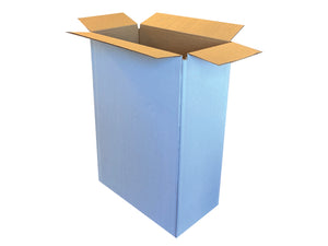 A white cardboard box measuring 235mm x 127mm x 338mm