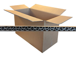 Box with an image of the board flute profile