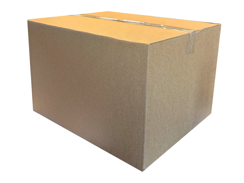 455mm x 355mm x 280mm Cardboard box with a white background