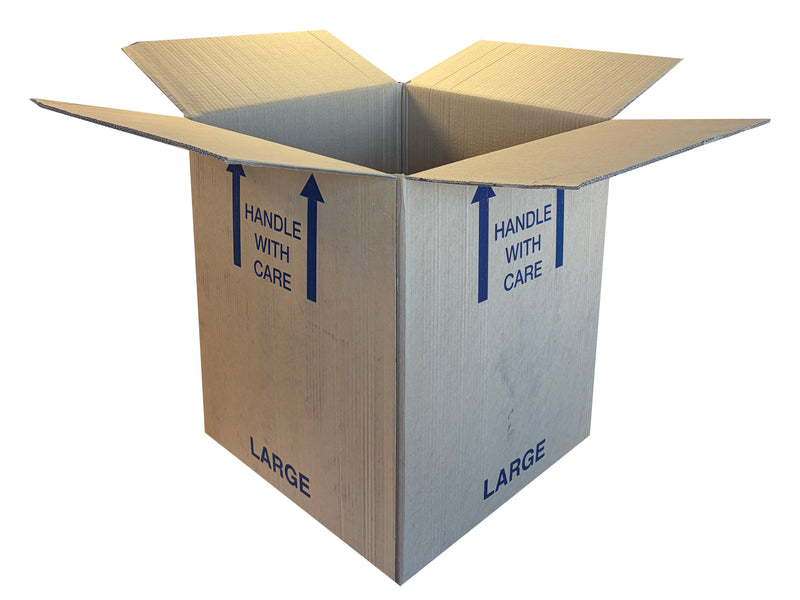 Removal box measuring 457mm x 457mm x 515mm