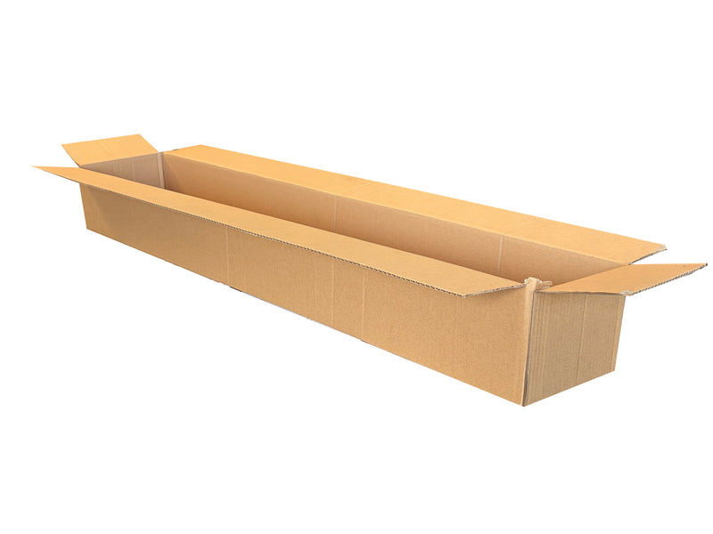 A long cardboard box measuring 1095mm x 190mm x 120mm