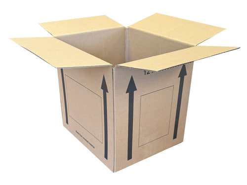 New Printed Strong Single Wall Box - 300mm x 255mm x 285mm