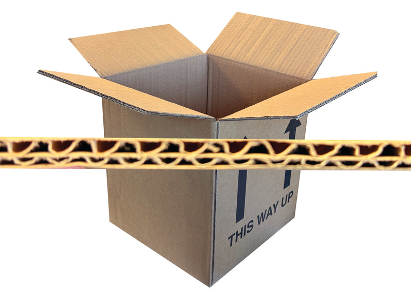 New Printed Strong Double Wall Box - 225mm x 225mm x 265mm